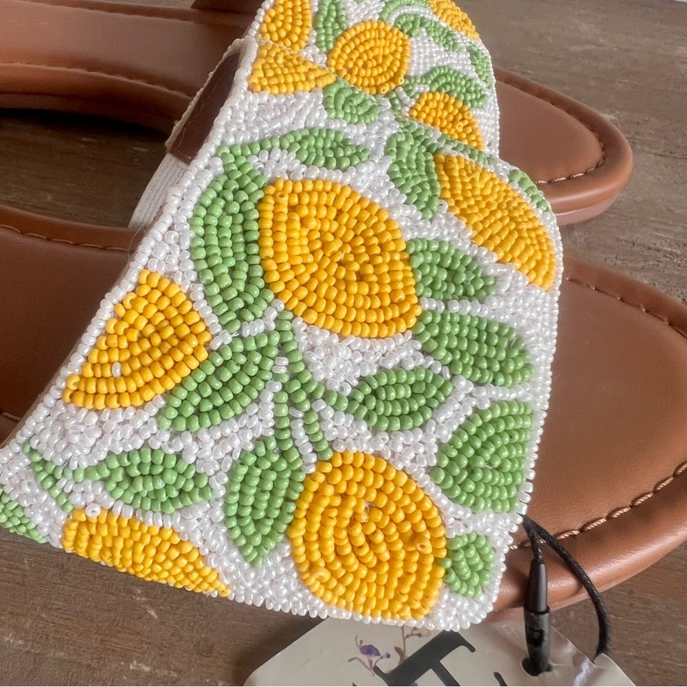 Haute Hippie Lemon Beaded Women's Sandal Size 7.5 #B1956 - Picture 3 of 9